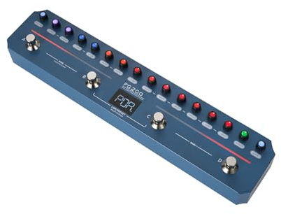 SUNGOOYUE Processeur D'effets de Guitare, 52 Ampli 7 Modules FX Pédale Multi-effets pour les Guitaristes électriques