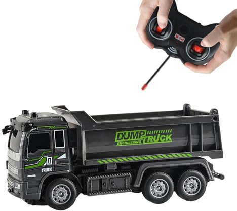 Generico Carrello elevatore telecomandato - Mini carrello elevatore davvero fantastico - Escavatore e bulldozer telecomandati, giocattolo per auto di ingegneria per bambini adulti