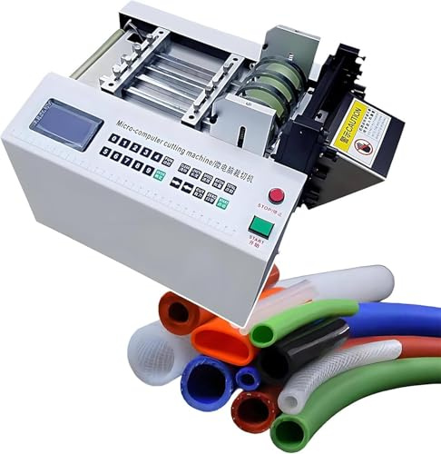 Tagliatubi elettrico, taglierina automatica termorestringente da 250 W, larghezza 1-100 mm, lunghezza 0,1 mm-99999,9 mm, taglio accurato per tubi in gomma/plastica