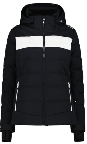 CMP Giacca da sci in mechanical stretch da donna, 35W0216 (IT, Testo, M, Regular, Regular, Nero)