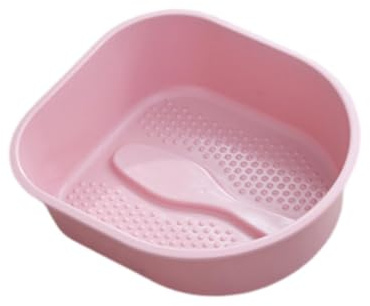 YsXoWiui Vasca per Pediluvio, Vasca per Pediluvio, Portatile E Leggera, per Uso Domestico, Vasca per Pediluvio per Lavare I Piedi in Ammollo per Adulti, Rosa