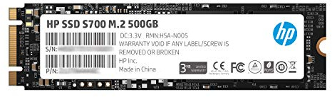 Hewlett Packard 2LU80AA#ABB - Disco Duro Interno SSD de 500 GB, Color Negro