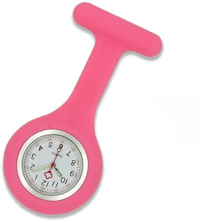 LINSUNG Affaire infirmiere de silicone Docteur Broche Tunique montre a gousset