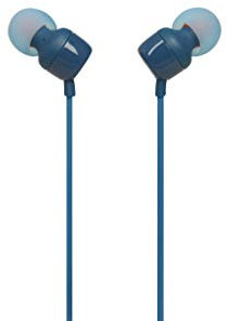 JBL Tune 110 Écouteurs Intra-Auriculaires avec télécommande à Un Bouton Bleu