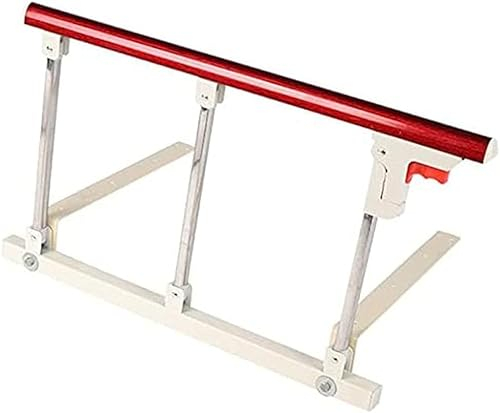 BDXZJ Bettgitter Faltbar Sicherheit Seitenschutz für Ältere Menschen Assist Griff Behinderung Bettgeländer Krankenhaus Metall Stoßstange Handicap Medizinische Hilfsmittel Red,70X40cm