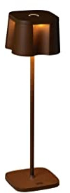 Konstsmide Tischleuchte Nice | rostfarben | Indoor/Outdoor | USB-Tischleuchte | 7818-970, 10 cm (L)/10 cm (B)/36 cm (H)