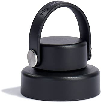 Hydro Flask - Chug Cap for Wide Mouth - Leakproof - Honeycomb Insulated Cap with Flex Strap for Easy Carrying - Dishwasher Safe - Black