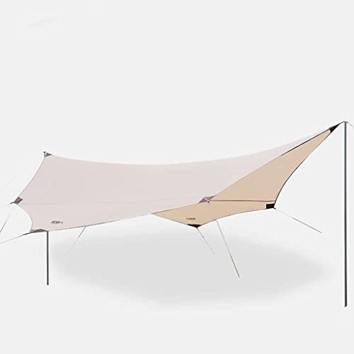 OLOTU Zeltplanen Faltbare Überdachung, tragbare Zeltabdeckung, wasserdichtes Mehrzweck-Campingzelt, Outdoor-Reisen, Sonnenschirm, Regenschutz, Strandzelt Geräumig
