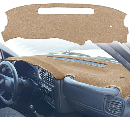 Yiz Dash Cover Custom Fit for 1998-2005 Chevy Chevrolet S10 Blazer/GMC Jimmy Sonoma Envoy/Olds Oldsmobile Bravada,Dashboard Cover Mat Carpet Pad (Beige) Y39