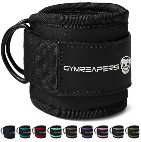 Gymreapers Knöchelriemen für Kabelzug, Cable Kickbacks, Gesäßtraining und Unterkörperübungen – verstellbare Beinmanschette mit Neoprenpolsterung