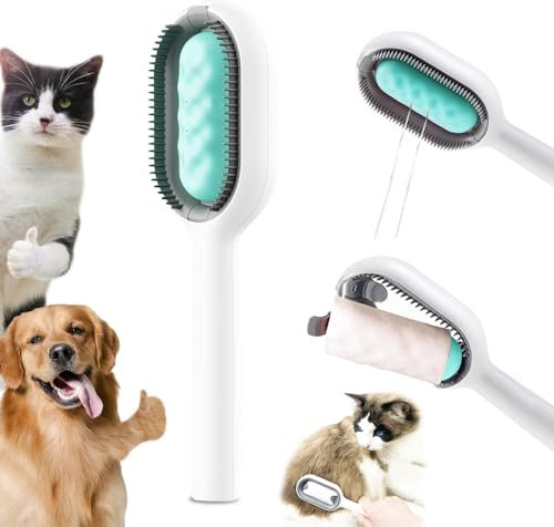 Upgraded Pet Hair Removal Cat Hair Brush with Water Sticky Comb with Water Tank New 2023