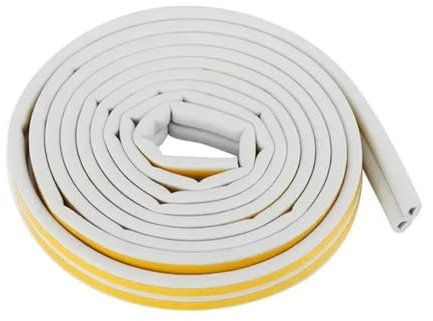 10 m/20 m Tür-/Fenster-Wetterstreifen, selbstklebender Dichtungsstreifen, Gummidichtung, Schaumstoffband, staubdicht, schalldicht, Isolierstreifen, Grau, D-Typ, 10 m