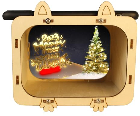 Projecteur Home Cinéma, 14 x 9,5 x 9 cm, projecteur en Bois Facile à Installer pour avec Motif Pyramide, Affichage d' veilleuse projecteur pour Affichage de Produits d'entreprise