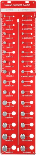 Gatuida Gewindeprüfer Aus Metrische - Präzises Messwerkzeug Für Schrauben Und Bolzen Vielseitig Einsetzbar Für Reparaturen Und -projekte Einfach Zu Bedienen