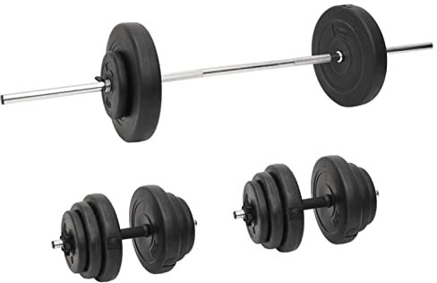 ZEYUAN Langhantel und Kurzhantel mit Gewichten 60 kg, Hanteln Set, Kurzhanteln, Dumbbells, Hantelset, Kraftraining, Strength Training Equipment, Gewichte Set 3145024