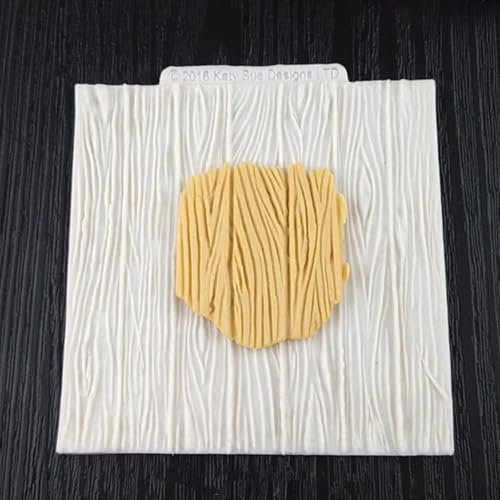 Epoxidharz-Formen, 10 x 10 x 0,6 cm, Rindenstruktur, Silikonharz, Holzmaserung, Kuchen, Schokolade, Dessert, Fondant, Backdekoration, Werkzeug