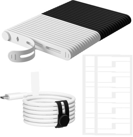 30 Stück Kabelbinder Wiederverschließbar,Kabelbeschriftung Silikon Klein für Kabelbinder Organizer Ties,Silikon Kabelbinder,Kabelkennzeichnung Handy Coloured Wiederverwendbar Ladekabel Mini,Colourful
