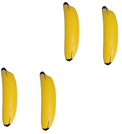ibasenice 4stücke Aufblasbare Banane Spielzeug Simulation Obst Modell Für Bar Nachtclub Decor Prop Lebensecht Und Lustig Geeignet Zum Fotografieren Und Präsentieren