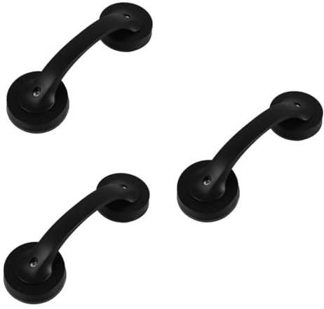 TOBBOMEY 3pcs Grab Bar for Bathtubs and Showers Non-Slip Bathroom Safety Handle for Seniors Elderly and Handicapped Suction Cup Design for Easy Installation Multi-Functional Use As Towel