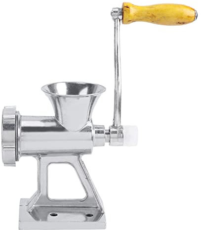 Tritacarne, tritacarne manuale, insaccatrice, tritacarne a manovella, macchina per macinare carne di manzo, biscotti ai funghi