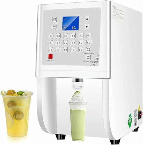 HOTAPEPU Commercial 3.5 L Fruit Powder Dosing Machine, Fruit Powder Automatic Dispenser, Fructose Syrup Dispenser, Pearl Tea Equipment, For Cream ~/