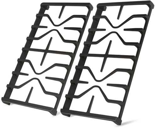 Upgraded WB31X27151 Side Stove Grate Replacement for Ge General Electric Stove Parts,WB31X24736 Cast Iron Burner Cooking Grate Rack for General Electric JGBS66REKSS JGB735SPSS Stove Rack,2 Pack