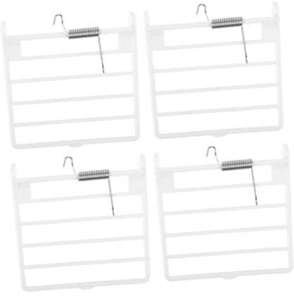 VICASKY 4 Pezzi Porte con per Gabbie Uccelli Ricambio Facile da Installare per Gabbie Pappagalli e Piccioni Accessorio Gabbia in Plastica Durevole con Design