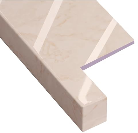 LVLDAWA Davanzale Interno, Pannello Estensione Decorativo Impermeabile in Acrilico Davanzali A Bovindo, Piastra Ricambio Finestre Tagliabile per Ufficio, Cucina