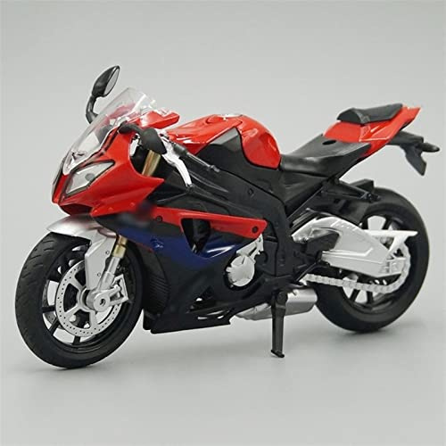 1/12 Diecast Sport Motorcykel Modell Leksak Replika Med Ljud & Ljus För Barnpresenter Vuxenkollektion För BMW S1000RR