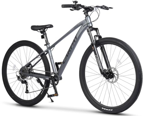 Generisch MTB Hardtail para adultos de 29 pulgadas con cambio de 1 x 9 marchas, bicicleta todoterreno con frenos hidráulicos y suspensión de 80 mm para excursiones todoterreno