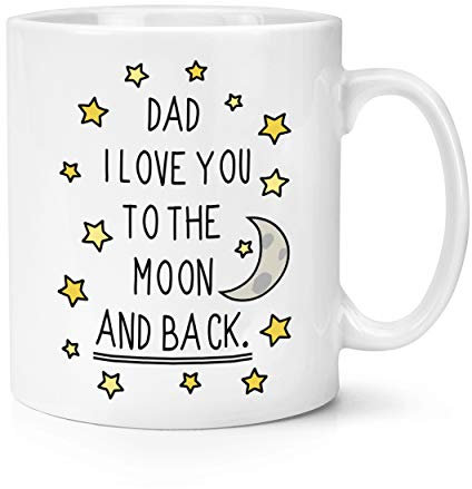 Papa I Love You To The Moon And Back 283g Becher Tasse