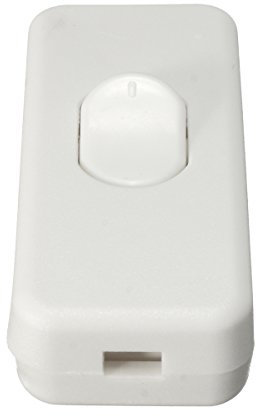 Alamor 3~12V 2a on-Off-Wippe SPST Schalter Leuchte Spot Light in-line Caravan schwarz/Weiss - Weiß