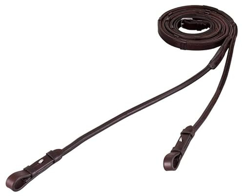 BR Zügel Rundgenähtem Leder m/Anti-Slip
