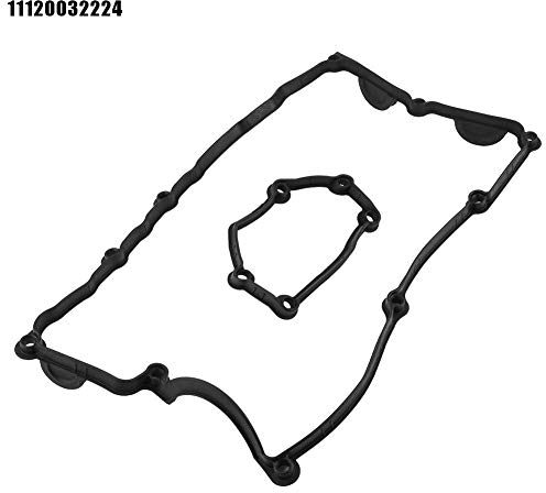 KIMISS Couvercle de Soupape de Moteur,Joint Automatique de Voiture joint pour 1 Série E81 E82 3 Série E46 E91 X1 E84 X3 E83 Z4 E85, 11120032224 11120028033, Polyacrylate