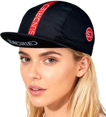 Sundried Cycling Cap - Under Helmet Skull Cap, Bicycle Hat & Cycle Accessories (Black)