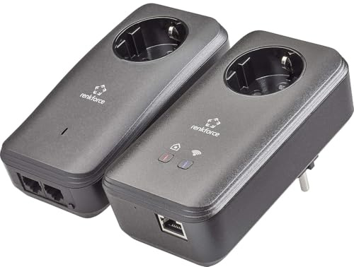 Renkforce PL600D WiFi Powerline WLAN Starter Kit RF-3385554 500 MBit/s