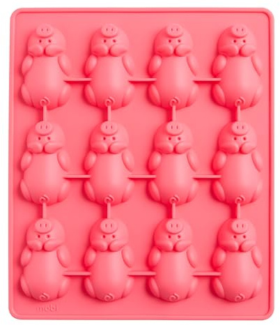 Selecto Bake Lazy Pigs Silikonform mit 12 Mulden, 12 kleine Schweinchen in einer Decke, Silikon-Backform, niedliche rosa Schweinchen-Kuchenform für Schokolade, Süßigkeiten, Seife | 12 kleine Schweinchen in einer Decke, Für Schokolade, Für Süßigkeiten, Für Seife