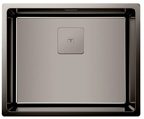 Teka FlexLinea RS15 50.40 – Spüle, 1 Becken, mit dreifacher Installation, Einbau, Unterputz, Softtextur, Titan-Farbe