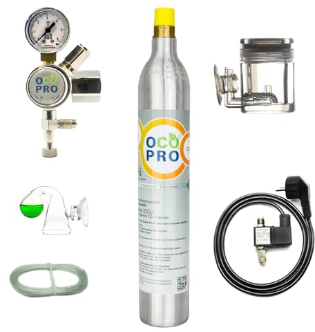 CO2-Anlage für Aquarien mit 425g CO2-Zylinder Soda | OCOPRO DLX-350 Plus