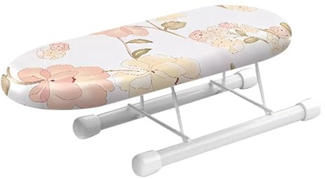 xyadyhz 10.2 Inch Mini Ironing Board for Collars and Sleeves, Small Tabletop Pressing Board with Cover for Cuffs Shoulders Hems and Corners