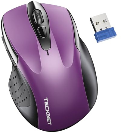 TECKNET Computer Mouse Wireless, Dual-Mode Bluetooth Wireless Mouse