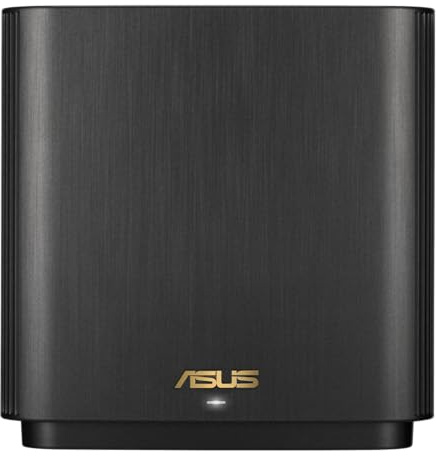ASUS ZenWiFi XT9 AX7800 Tri-Band WiFi6 Mesh WiFiSystem (1Pack), 802.11ax, up to 2850 sq ft & 4+ Rooms, AiMesh, Lifetime Free Internet Security, Parental Controls, 2.5G WAN Port, UNII 4, Charcoal