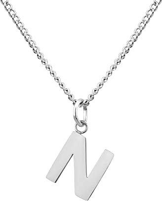 GD GOOD.designs Kette mit Buchstaben Silber - Wasserfest I hautverträgliche Halskette für Damen mit A-Z Anhänger I Initial Buchstabenkette