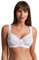 ShopMCR Ladies Full Cup Lace Underwired Bra Soft Cup Full Coverage Non-Padded Push up Women’s Bra (White, 34DD)