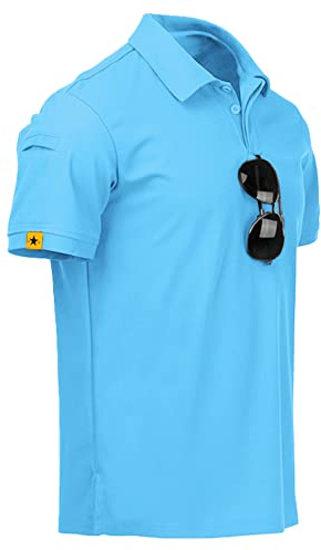 JACKETOWN Poloshirts Herren Kurzarm Atmungsaktives Funktionsshirt, M-3XL. | Polohemd Herren Atmungsaktives Sommer Knopfleiste T-Shirts Männer Casual Sport Shirt Basic Regular Fit Golf Shirt.