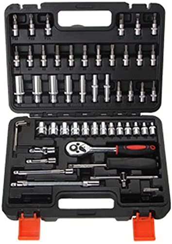 Kit de reparación de automóviles, Llave de trinquete, Juego de Llaves Torx, Herramientas de Taller mecánico, Conjunto de Herramientas de Mano automotrices Profesionales, 53 Uds.