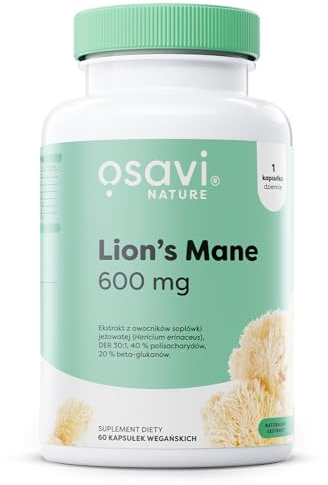 Osavi Lion's Mane, 600mg - 60 vegan caps