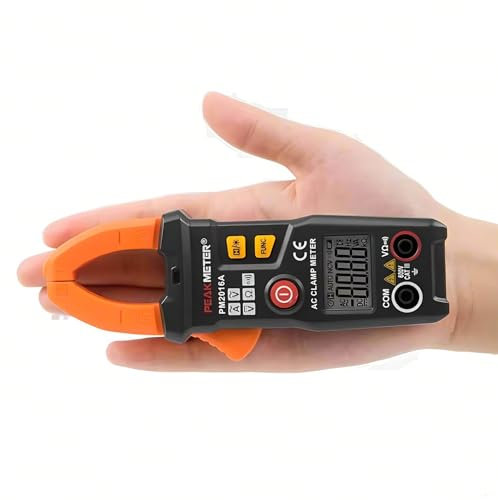 PEAKMETER Pince numérique multimètre PM2016S PM2016A 6000 counts Smart Mini pince numérique Meter AC Current pliers ampèremètre Fréquence NCV testeur pince ampérimétrique (PM2016S)