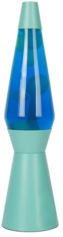 I-TOTAL® - Lampada Lava, effetto bolle, lava lamp colorata (Blu)