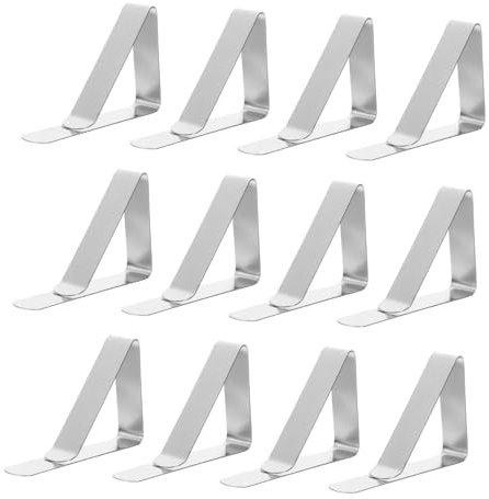 Hoement 12stücke Dreieckige Tischdecke Clips Tisch Abdeckung Anti-slip Befestigung Schellen Tischdecke Halterungen Tischrockklammern Befestigungsklammern